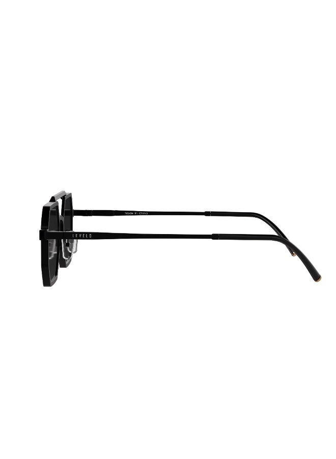 ليفيلو نظارات Floro UV-Guard بحماية للعين من الأشعة فوق البنفسجية UV400، إطار معدني خفيف الوزن، طلاء مقاوم للخدش، ملاءمة متكيفة مع شكل الوجه – أسود - Image 5